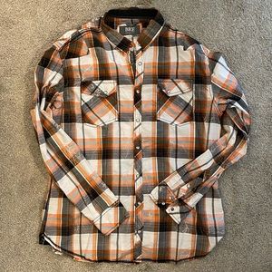Mens - BKE Athletic Fit Vintage Wear Button Up - size XXL